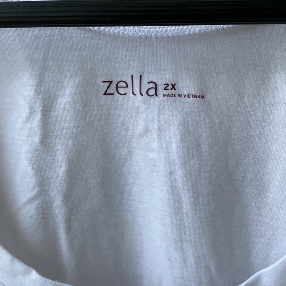 NWT 🤍 Zella Nordstrom Soft Lightweight Zel-Dri Active Ruched Tank Plus-Size 2X - Picture 4 of 17
